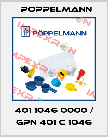 401 1046 0000 / GPN 401 C 1046 Poppelmann
