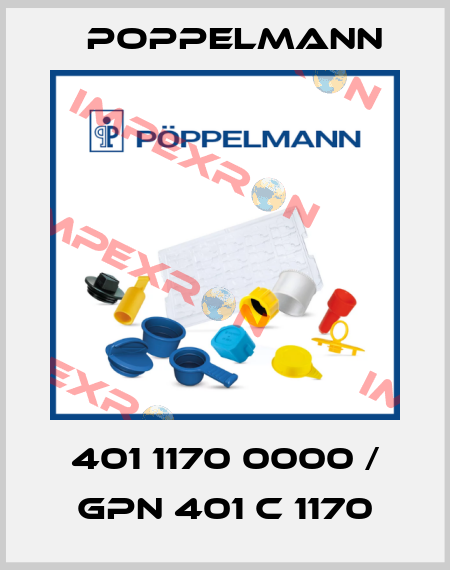401 1170 0000 / GPN 401 C 1170 Poppelmann