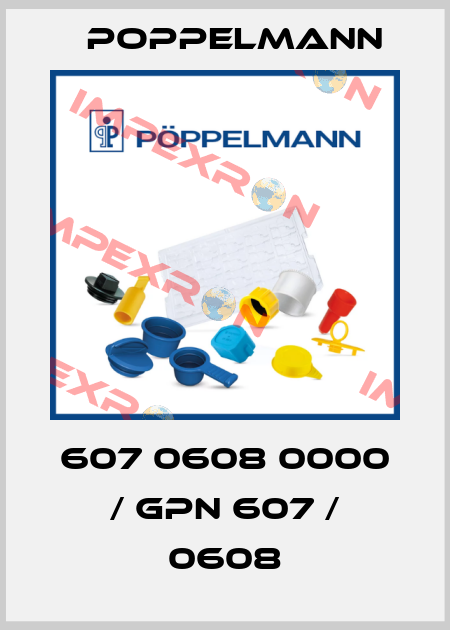 607 0608 0000 / GPN 607 / 0608 Poppelmann