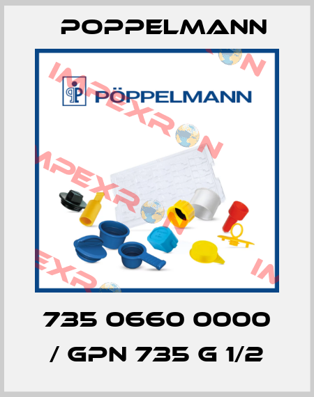 735 0660 0000 / GPN 735 G 1/2 Poppelmann