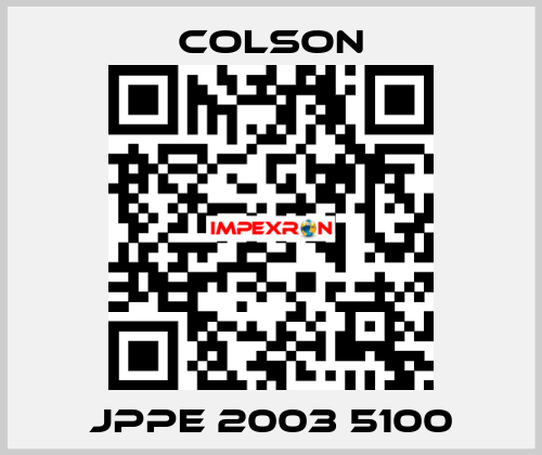 JPPE 2003 5100 Colson