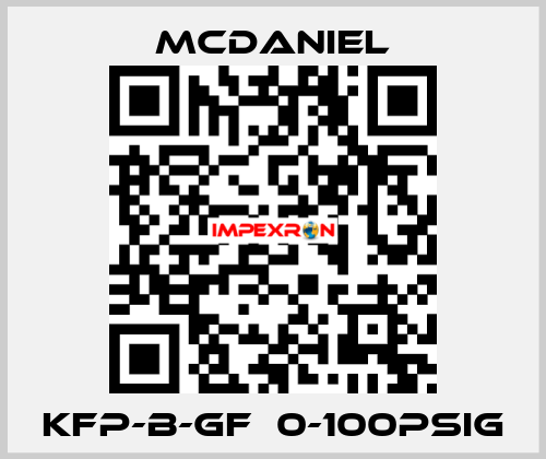 KFP-B-GF  0-100PSIg McDANIEL