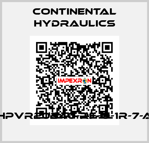 HPVR20B40-RF-O-1R-7-A Continental Hydraulics