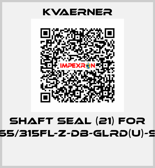 shaft seal (21) for R65/315FL-Z-DB-GLRD(U)-SO  KVAERNER