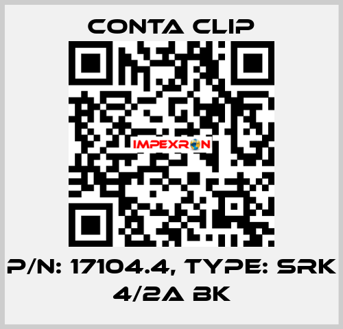 P/N: 17104.4, Type: SRK 4/2A BK Conta Clip