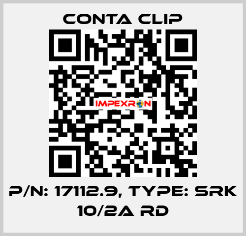 P/N: 17112.9, Type: SRK 10/2A RD Conta Clip