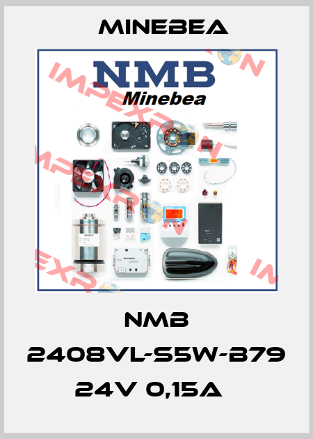 NMB 2408VL-S5W-B79 24V 0,15A   Minebea