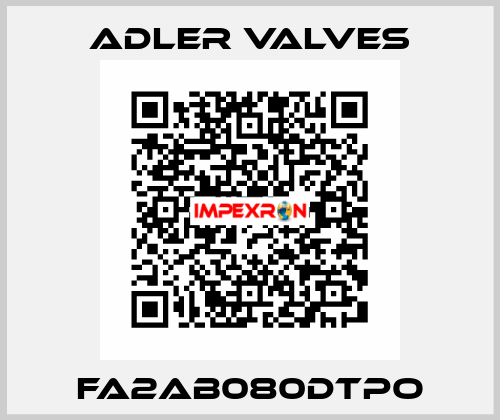 FA2AB080DTPO Adler Valves