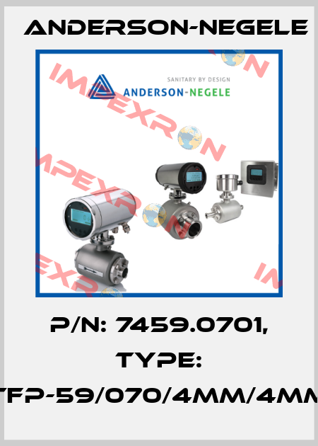 P/N: 7459.0701, Type: TFP-59/070/4MM/4MM Anderson-Negele