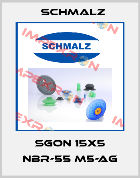 SGON 15x5 NBR-55 M5-AG Schmalz