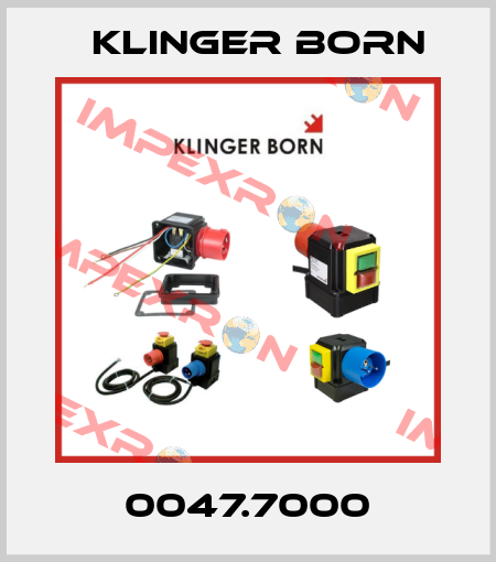 0047.7000 Klinger Born