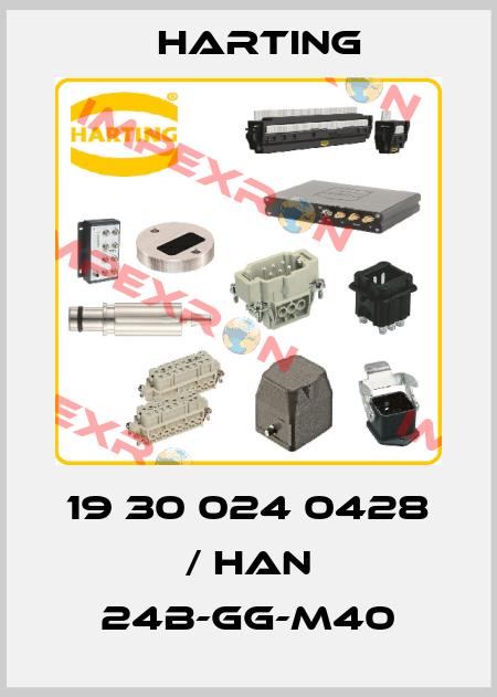 19 30 024 0428 / Han 24B-gg-M40 Harting
