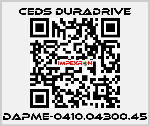 DAPME-0410.04300.45 Ceds Duradrive