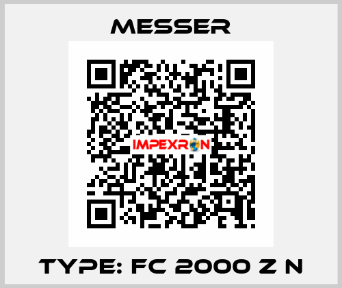 Type: FC 2000 Z N Messer