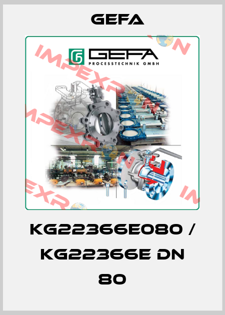 KG22366E080 / KG22366E DN 80 Gefa
