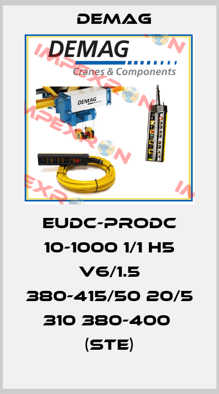 EUDC-ProDC 10-1000 1/1 H5 V6/1.5 380-415/50 20/5 310 380-400  (Ste) Demag