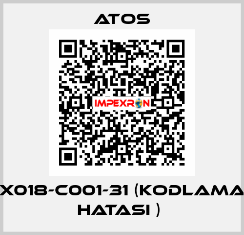 X018-C001-31 (KODLAMA HATASI )  Atos