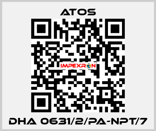 DHA 0631/2/PA-NPT/7 Atos