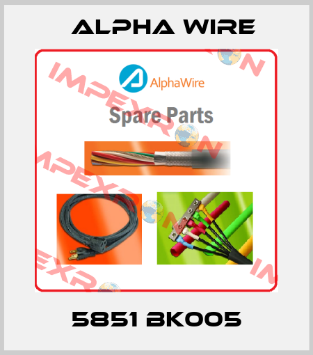 5851 BK005 Alpha Wire