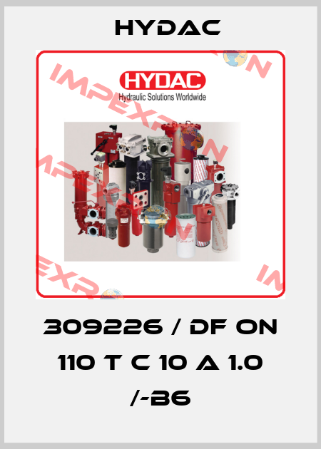 309226 / DF ON 110 T C 10 A 1.0 /-B6 Hydac