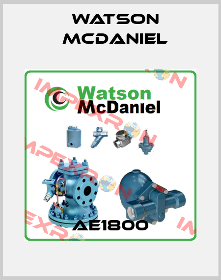 AE1800 Watson McDaniel
