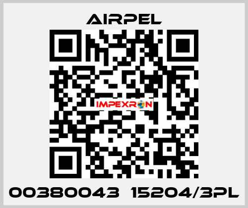 00380043  15204/3PL Airpel