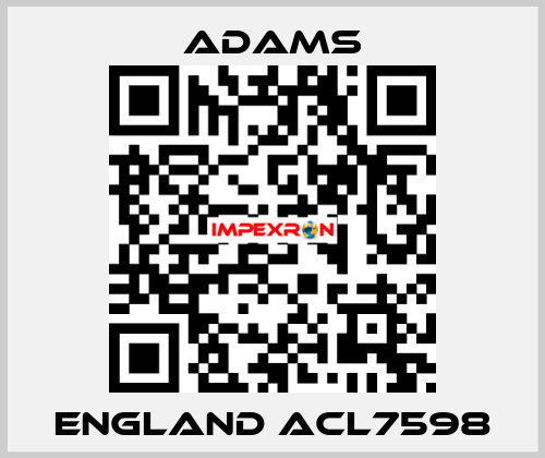 ENGLAND ACL7598 ADAMS