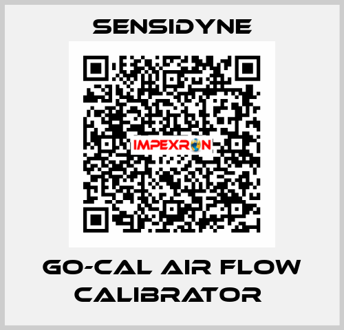 Go-Cal Air Flow Calibrator  Sensidyne