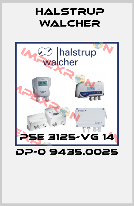 PSE 3125-VG 14 DP-0 9435.0025  Halstrup Walcher