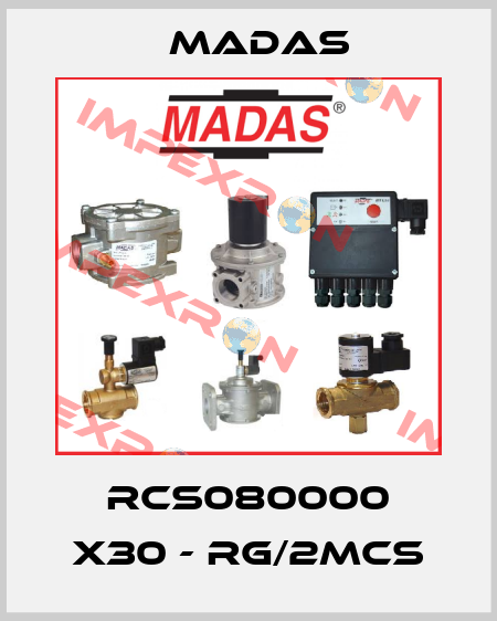 RCS080000 X30 - RG/2MCS Madas