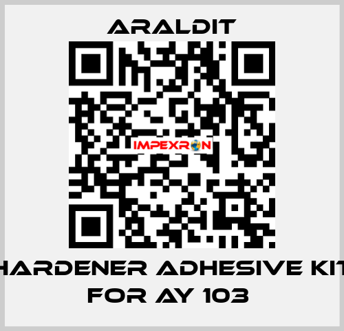 Hardener adhesive kit for AY 103  Araldit