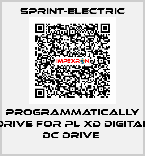 Programmatically drive for PL XD Digital DC Drive  Sprint-Electric