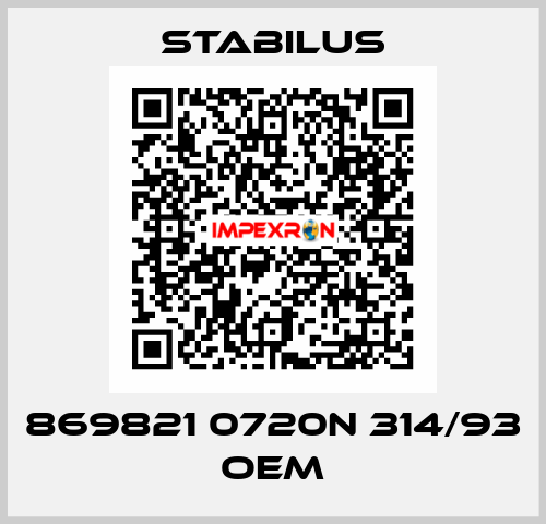 869821 0720N 314/93 OEM Stabilus