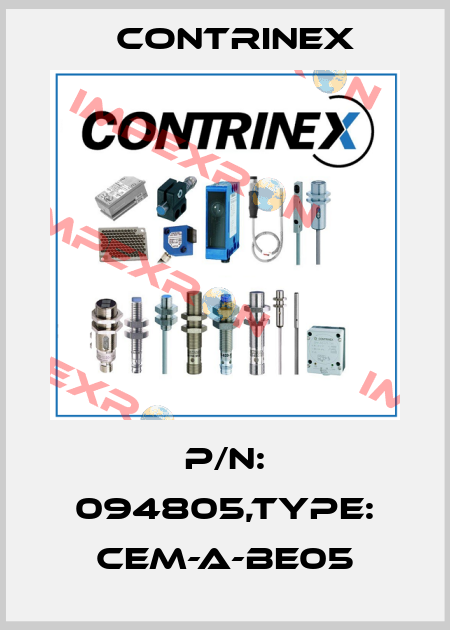 P/N: 094805,Type: CEM-A-BE05 Contrinex