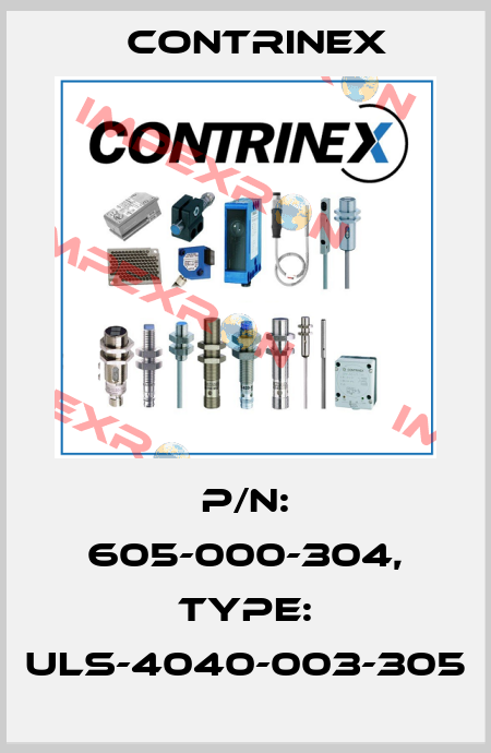 p/n: 605-000-304, Type: ULS-4040-003-305 Contrinex