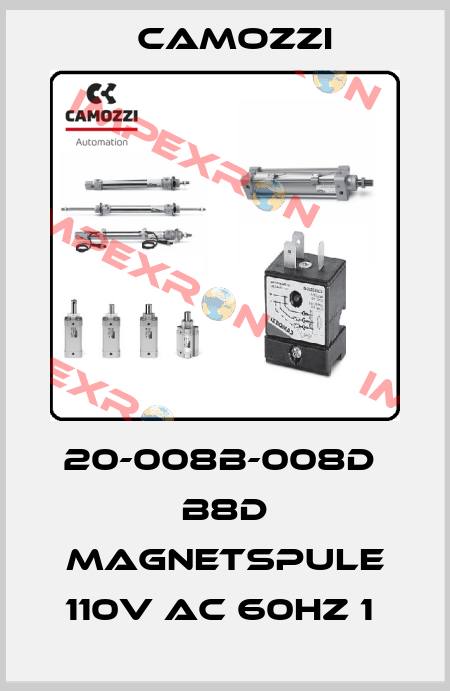 20-008B-008D  B8D MAGNETSPULE 110V AC 60HZ 1  Camozzi