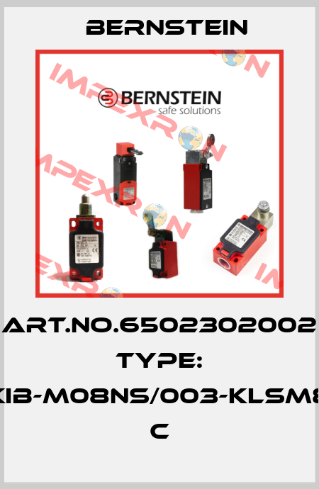Art.No.6502302002 Type: KIB-M08NS/003-KLSM8          C Bernstein
