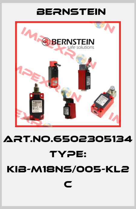 Art.No.6502305134 Type: KIB-M18NS/005-KL2            C Bernstein