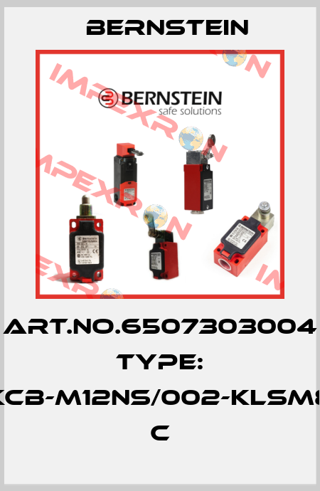Art.No.6507303004 Type: KCB-M12NS/002-KLSM8          C Bernstein