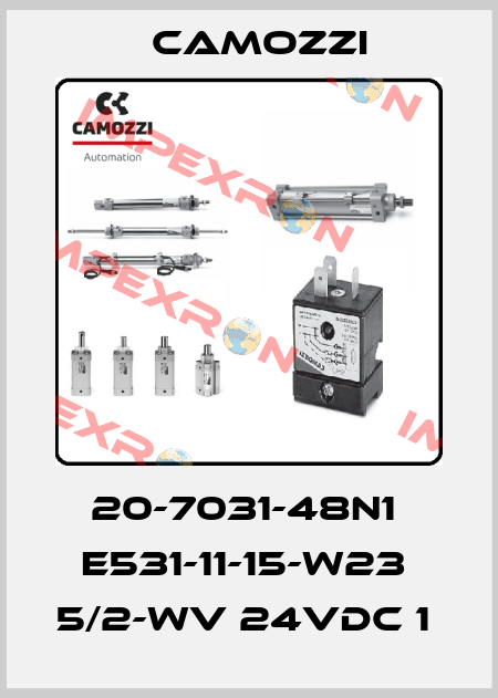 20-7031-48N1  E531-11-15-W23  5/2-WV 24VDC 1  Camozzi