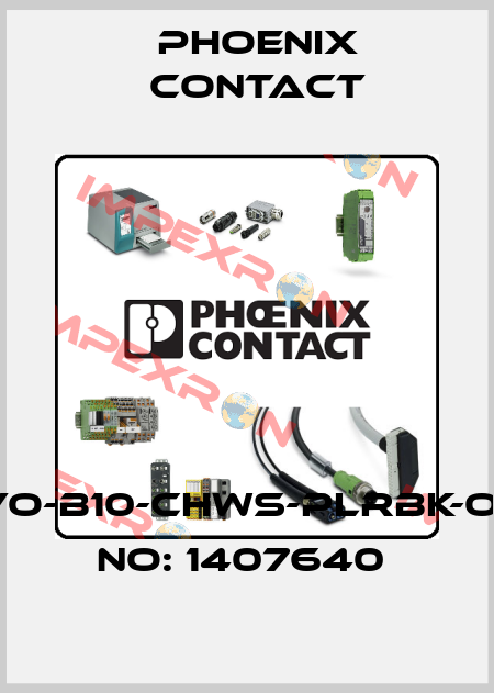 HC-EVO-B10-CHWS-PLRBK-ORDER NO: 1407640  Phoenix Contact
