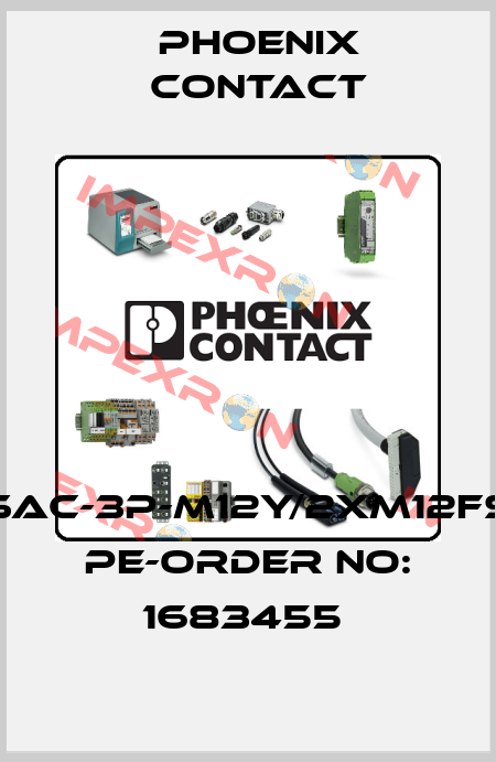 SAC-3P-M12Y/2XM12FS PE-ORDER NO: 1683455  Phoenix Contact