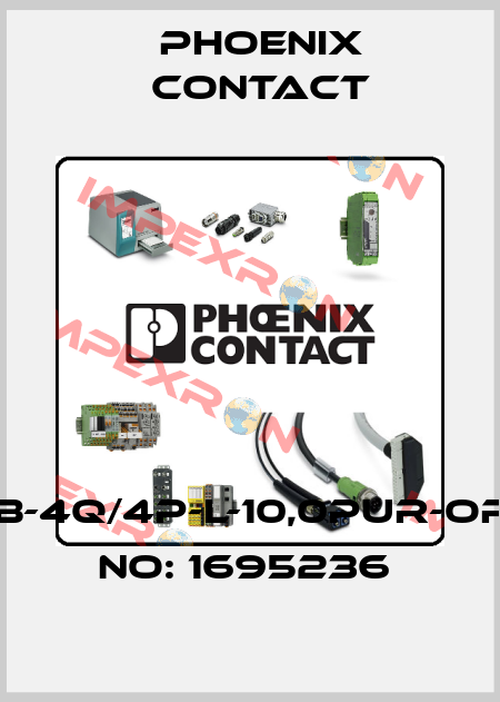 SACB-4Q/4P-L-10,0PUR-ORDER NO: 1695236  Phoenix Contact