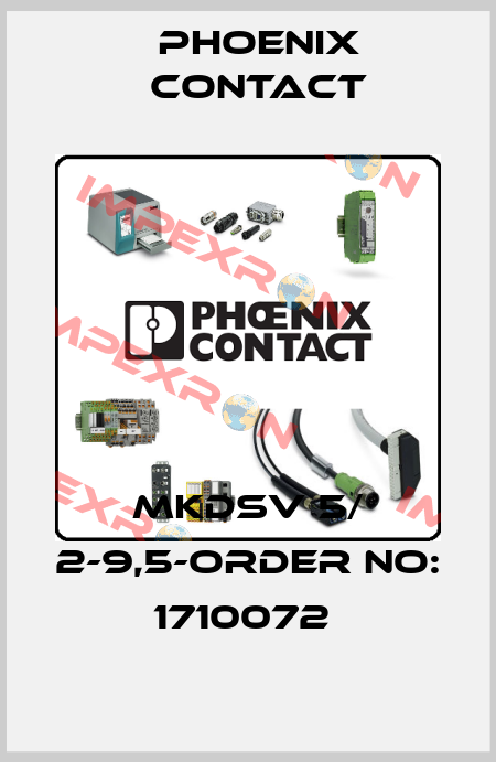 MKDSV 5/ 2-9,5-ORDER NO: 1710072  Phoenix Contact