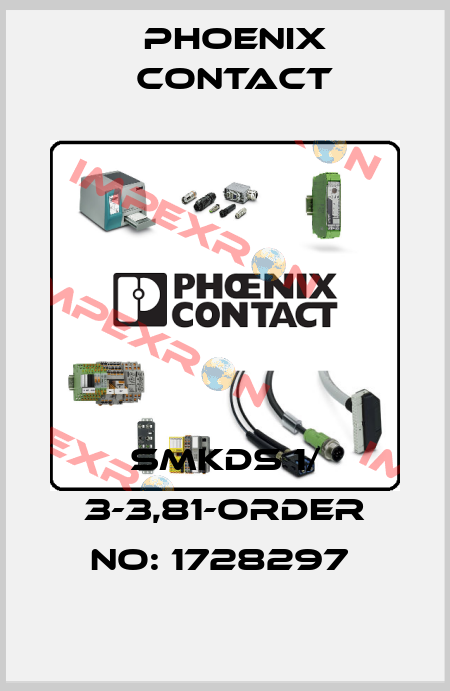 SMKDS 1/ 3-3,81-ORDER NO: 1728297  Phoenix Contact