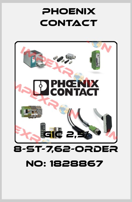 GIC 2,5/ 8-ST-7,62-ORDER NO: 1828867  Phoenix Contact