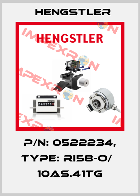 p/n: 0522234, Type: RI58-O/   10AS.41TG Hengstler