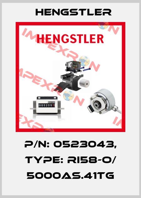 p/n: 0523043, Type: RI58-O/ 5000AS.41TG Hengstler