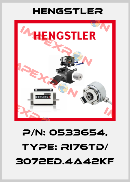 p/n: 0533654, Type: RI76TD/ 3072ED.4A42KF Hengstler