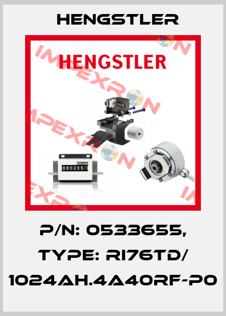 p/n: 0533655, Type: RI76TD/ 1024AH.4A40RF-P0 Hengstler
